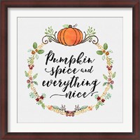 Framed Pumpkin Spice Sentiment II