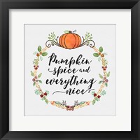 Framed Pumpkin Spice Sentiment II