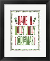 Framed Colorful Christmas with border I