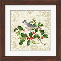 Framed Botanical Christmas Cream II