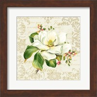 Framed Botanical Christmas Cream III