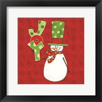 Winter Wonderland Snowmen III Framed Print