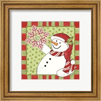 Framed 'Sentimental Snowmen II' border=