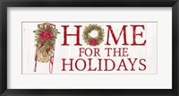 Framed Home for the Holidays Sled Sign