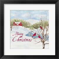 Christmas in the Country IV Merry Christmas Framed Print