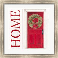 Framed Home for the Holidays Home Door