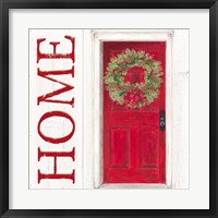 Framed Home for the Holidays Home Door