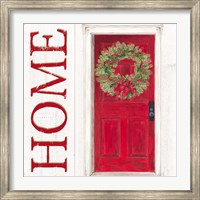 Framed Home for the Holidays Home Door