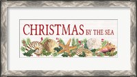 Framed Christmas By the Sea Panel sign