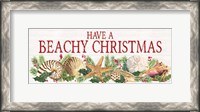 Framed Have a Beachy Christmas Panel sign