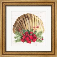 Framed Christmas by the Sea Scallop square