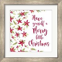 Framed 'Be Joyful Merry Little Christmas' border=