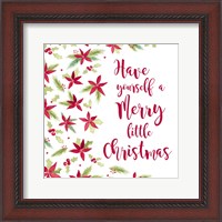 Framed 'Be Joyful Merry Little Christmas' border=