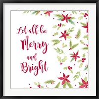 Framed Be Joyful Merry and Bright