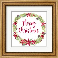 Framed 'Be Joyful Merry Christmas' border=