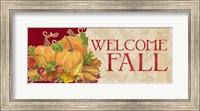 Framed Fall Harvest Welcome Fall sign