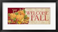 Fall Harvest Welcome Fall sign Framed Print