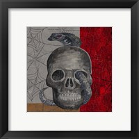 Framed 'Something Wicked Skull' border=