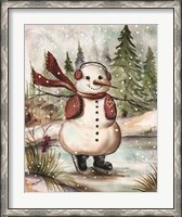 Framed Country Snowman III