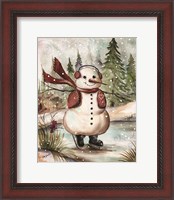 Framed Country Snowman III