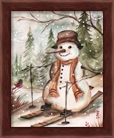 Framed Country Snowman IV