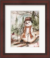 Framed Country Snowman IV