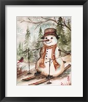 Framed Country Snowman IV