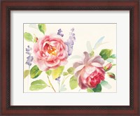 Framed Watercolor Roses