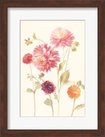 Framed Watercolor Flowers VI