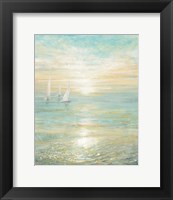 Framed Sunrise Sailboats I