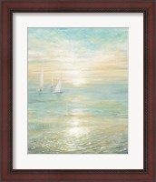 Framed Sunrise Sailboats I