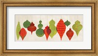 Framed Festive Decorations Ornaments
