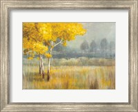 Framed Yellow Landscape