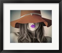 Framed Vintage Fashion - Brown Hat