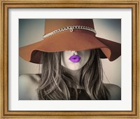 Framed Vintage Fashion - Brown Hat