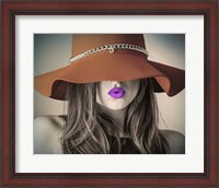 Framed Vintage Fashion - Brown Hat