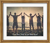 Framed Find Your Tribe - Joined Hands