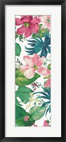 Framed Tropical Dream Bright on White II