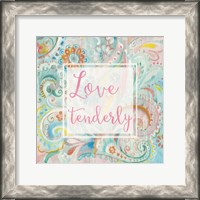 Framed Spring Dream Paisley III Pink Sentiment