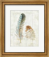 Framed Natural Flora X Bold Feathers