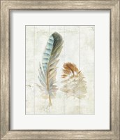Framed Natural Flora X Bold Feathers
