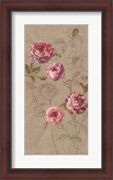 Framed Roses and Butterfly