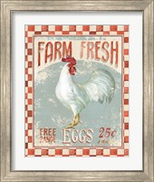 Framed 'Farm Nostalgia VII' border=