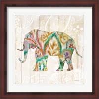 Framed Boho Paisley Elephant II v2