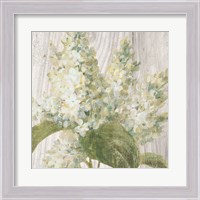 Framed 'Scented Cottage Florals II Crop' border=