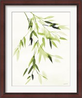 Framed Bamboo Leaves IV Green