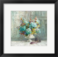 Framed Rustic Florals Blue