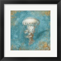 Treaures from the Sea VI Aqua Framed Print