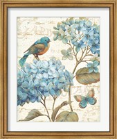 Framed Blue Garden II