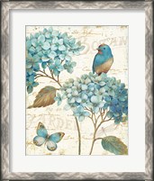 Framed Blue Garden III